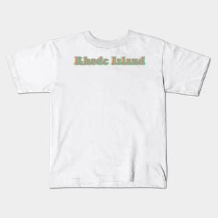 Rhode Island 70's Kids T-Shirt